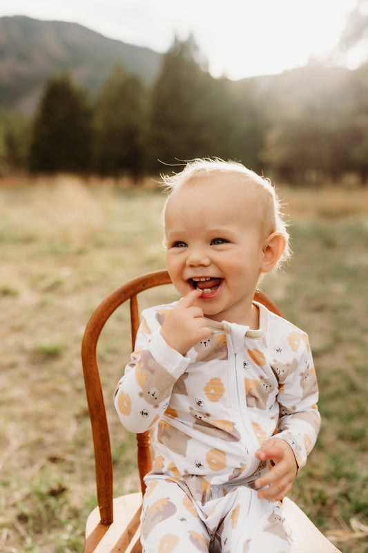 Honey Bear | Bamboo Onesie