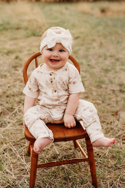 Dusty Rose | Organic Cotton Romper