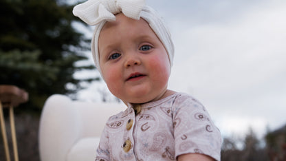 Dusty Rose | Organic Cotton Romper